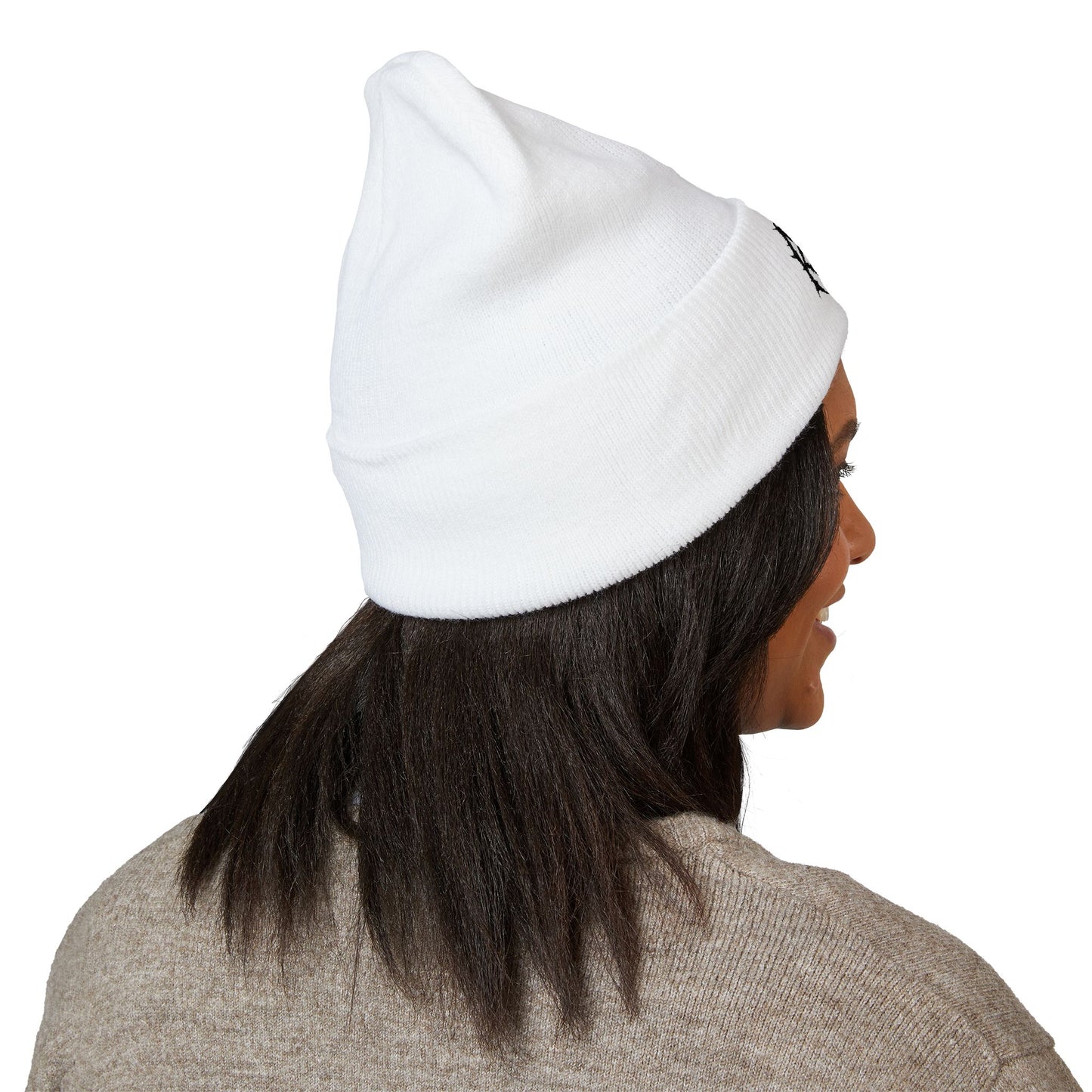 Manic Kazzy Beanie - White & Black