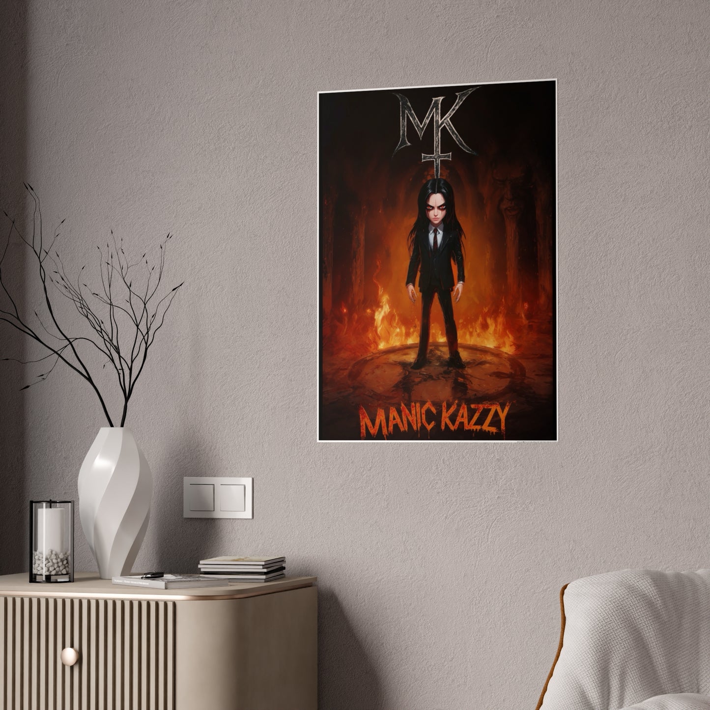 Large Manic Kazzy Poster - Hellsent