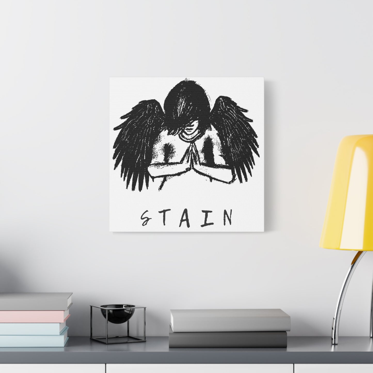 Manic Kazzy - Stain Canvas Art, Wall Decor for Home, Gothic Decor, Spiritual Gifts, Unique Wall Art, Stain Design