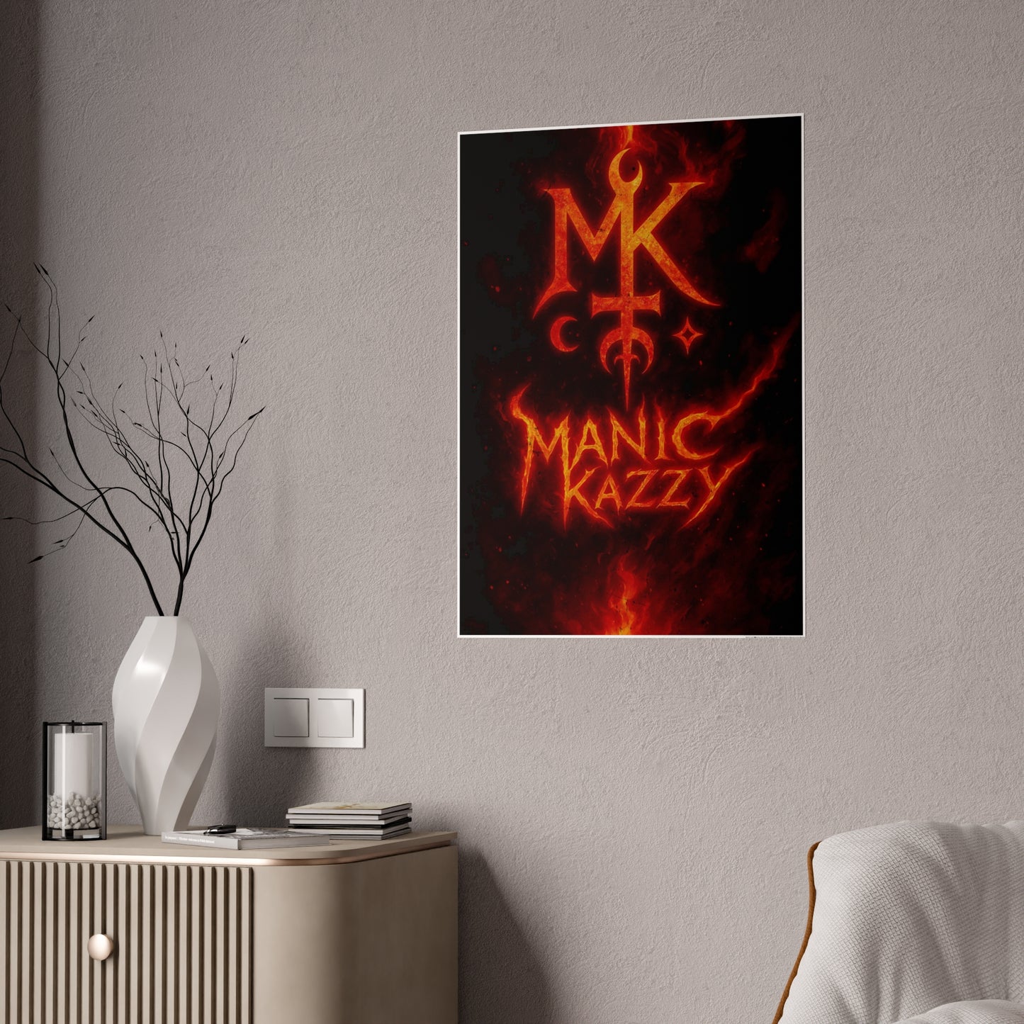 Manic Kazzy Poster - In Flames