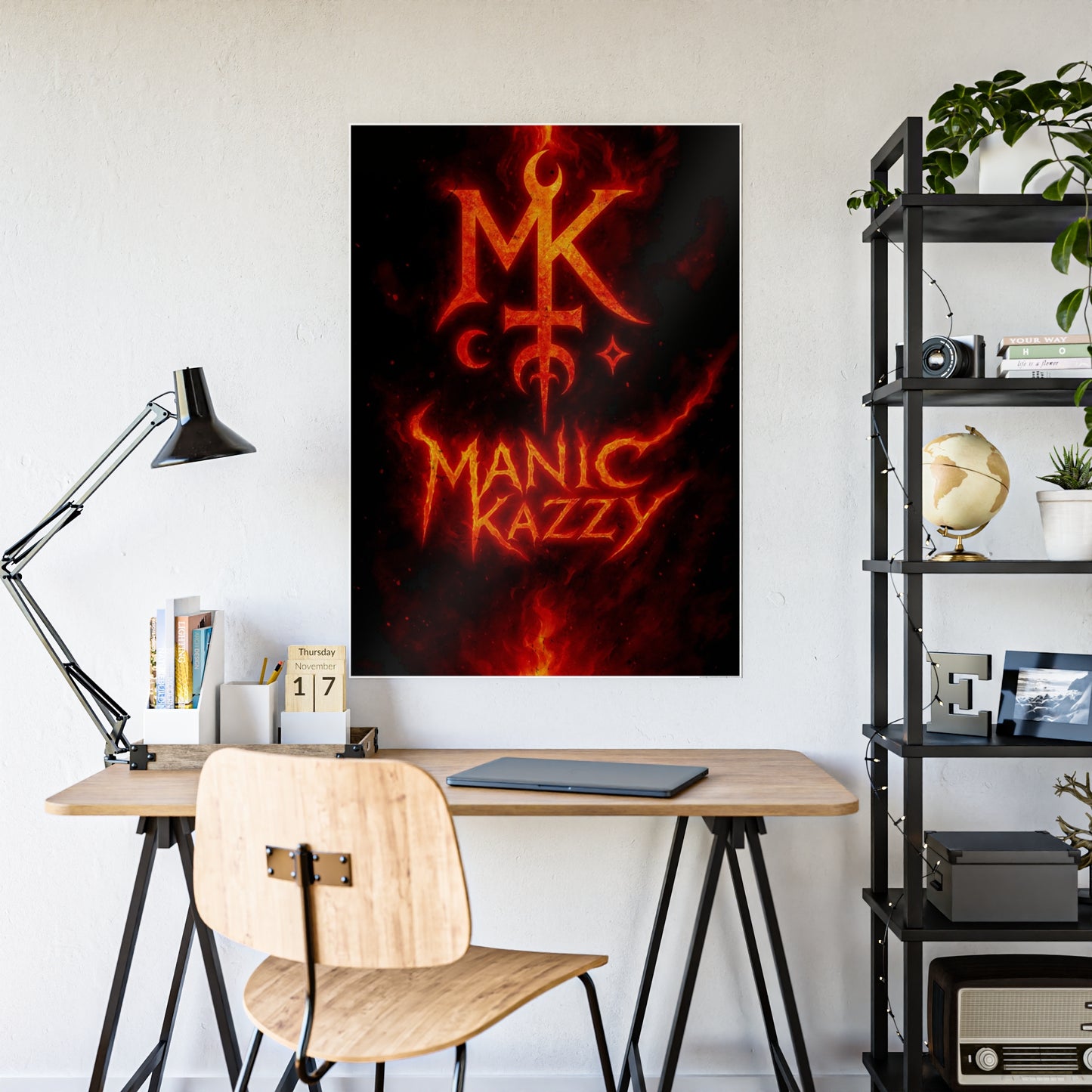 Manic Kazzy Poster - In Flames
