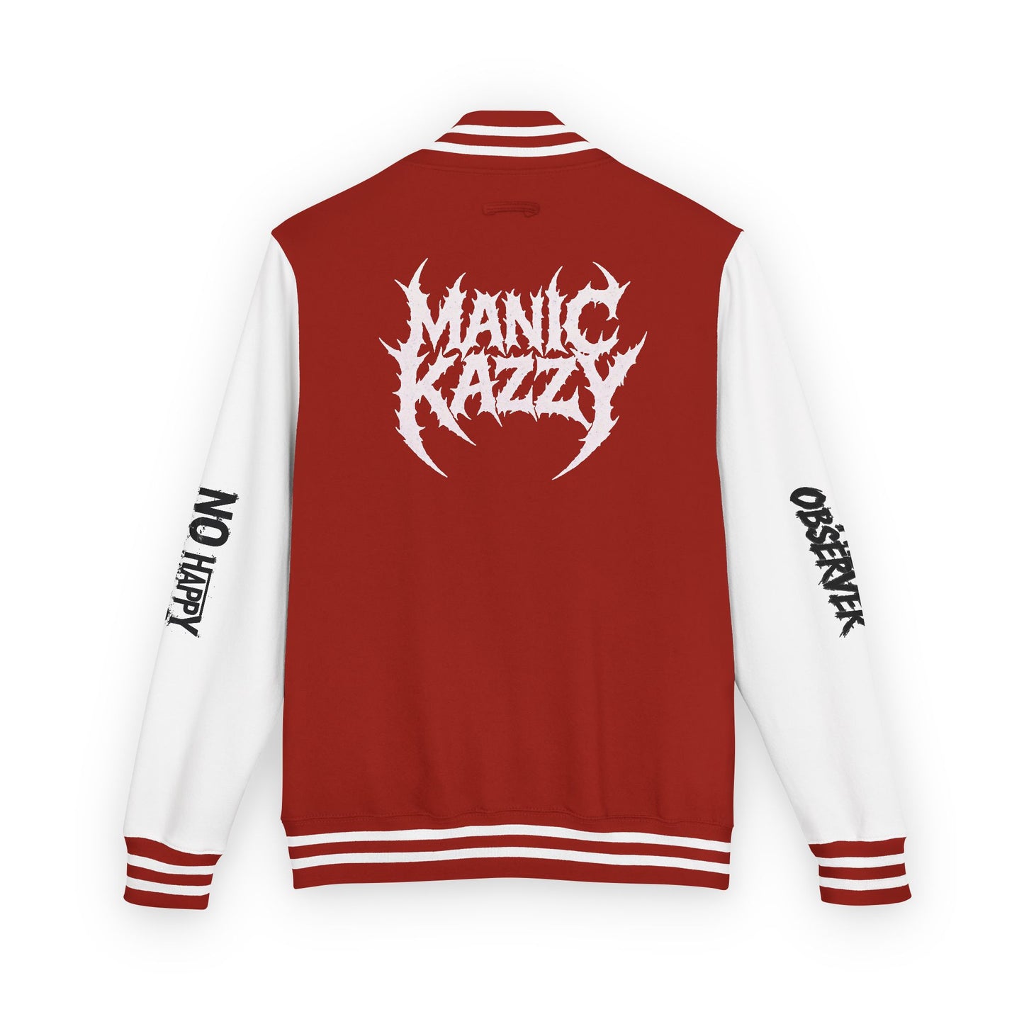 Manic Kazzy Letterman Jacket - Red & White