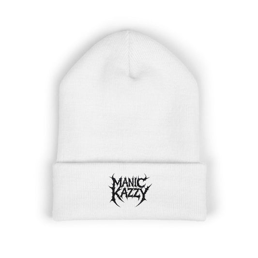 Manic Kazzy Beanie - White & Black