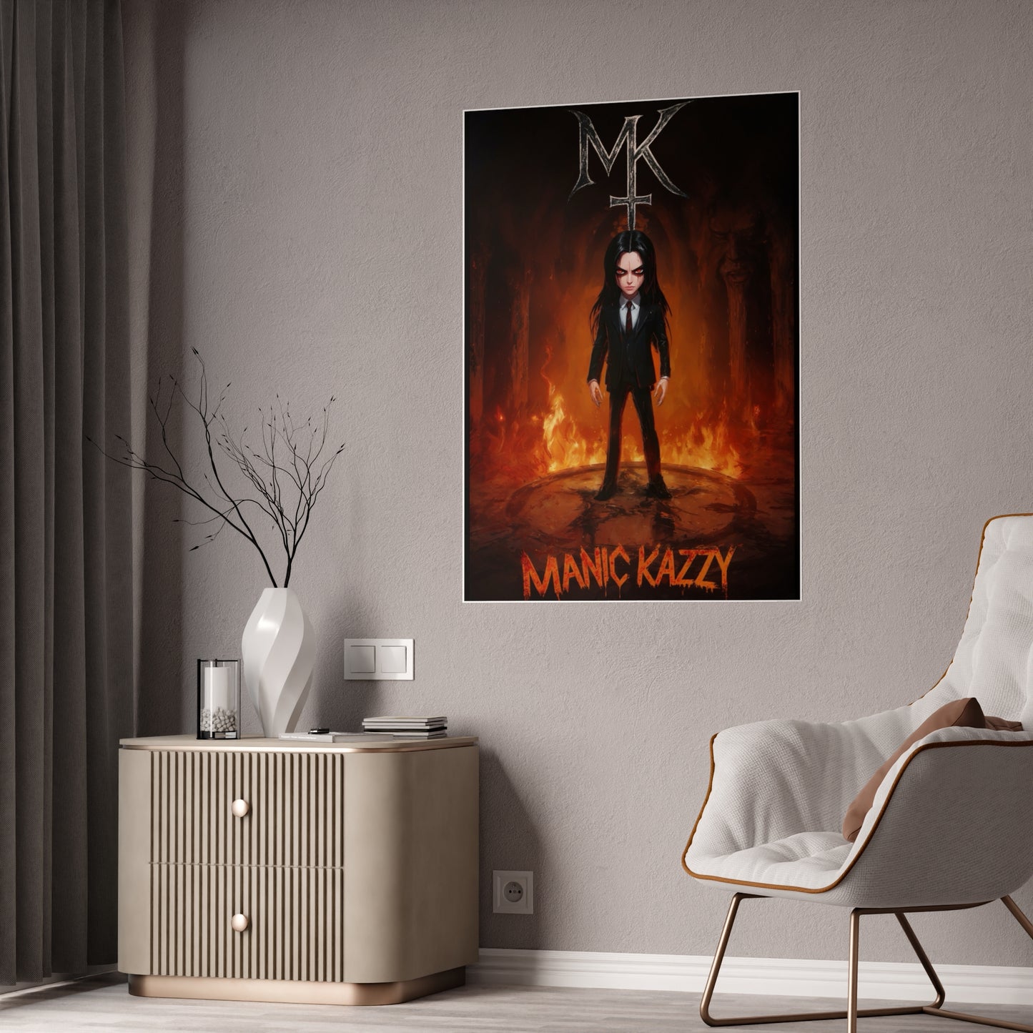 Large Manic Kazzy Poster - Hellsent