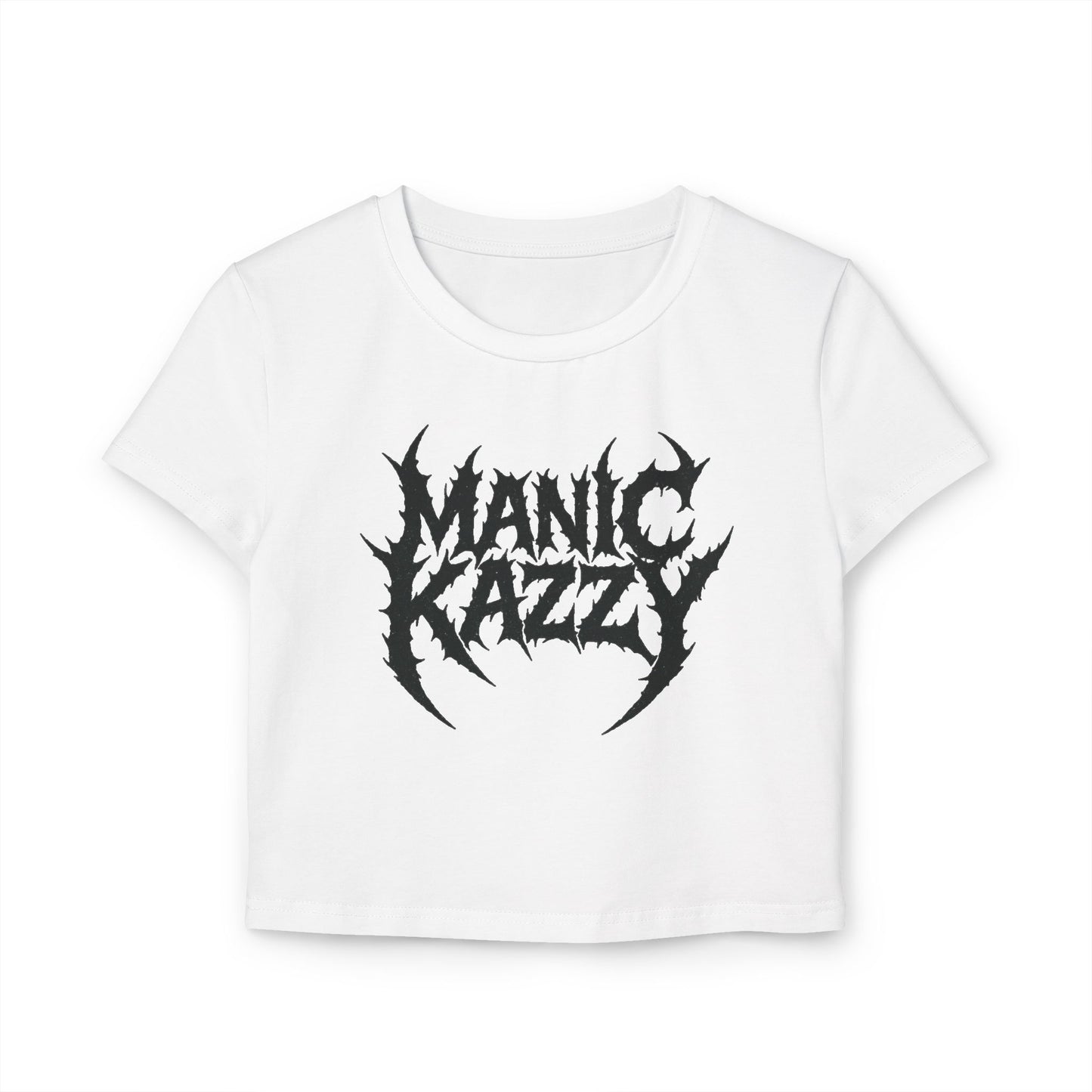Manic Kazzy “The Observer” crop top baby tee
