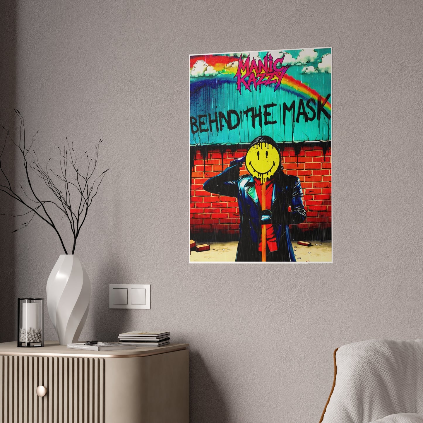 Manic Kazzy “Behind The Mask” Poster