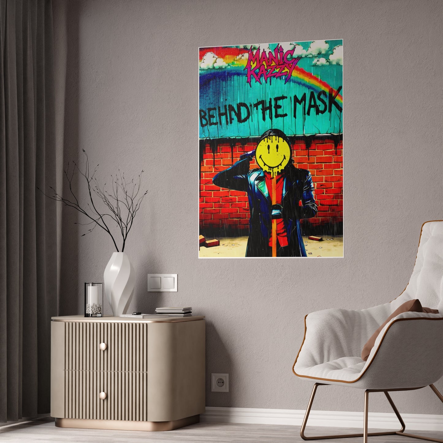 Manic Kazzy “Behind The Mask” Poster