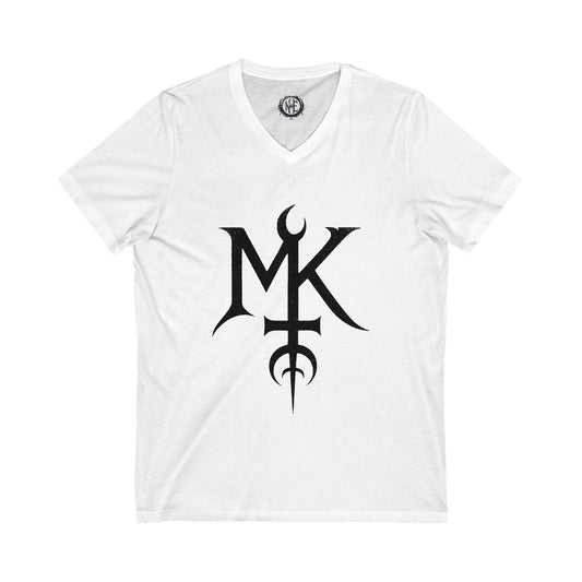 Edgy Graphic V-Neck Tee, Unique Gift for Art Lovers, Hipster Fashion, Unisex Shirt, Cool Casual Wear, Alternative Clothing