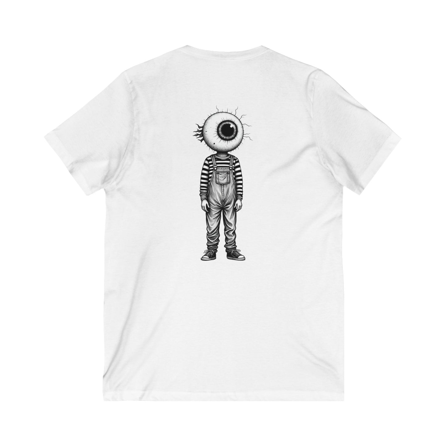 Edgy Graphic V-Neck Tee, Unique Gift for Art Lovers, Hipster Fashion, Unisex Shirt, Cool Casual Wear, Alternative Clothing