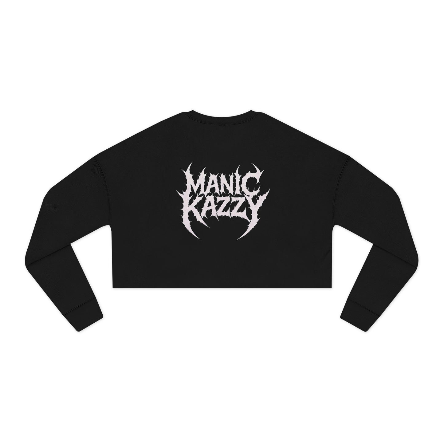 Cropped Sweatshirt With Manic Kazzy Mascot Logo