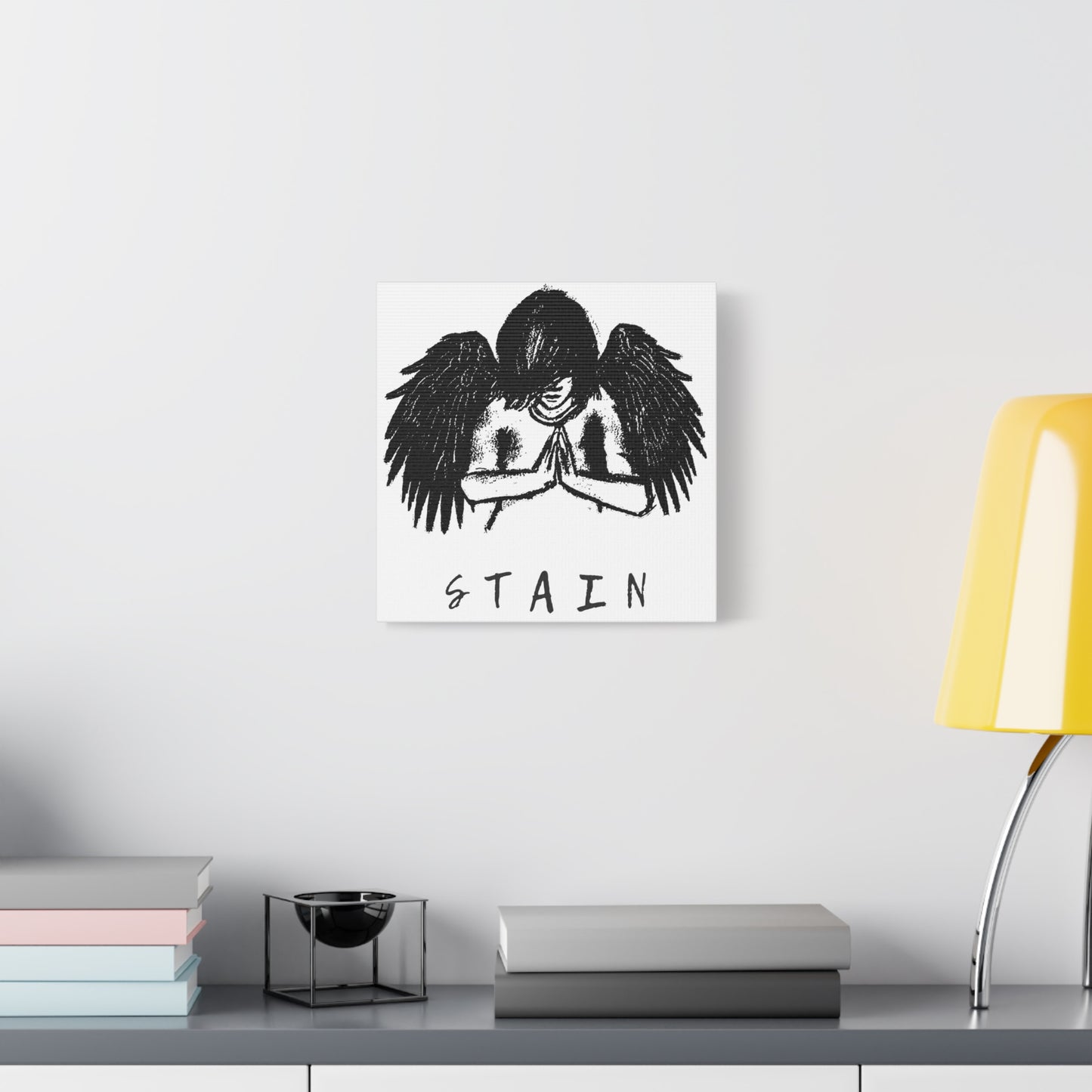 Manic Kazzy - Stain Canvas Art, Wall Decor for Home, Gothic Decor, Spiritual Gifts, Unique Wall Art, Stain Design
