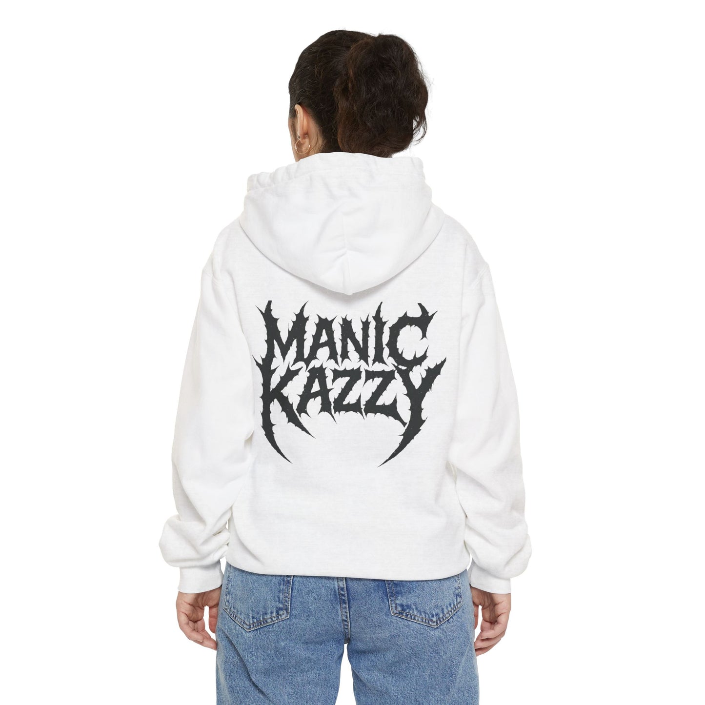 Manic Kazzy Hoodie - White MK Logo