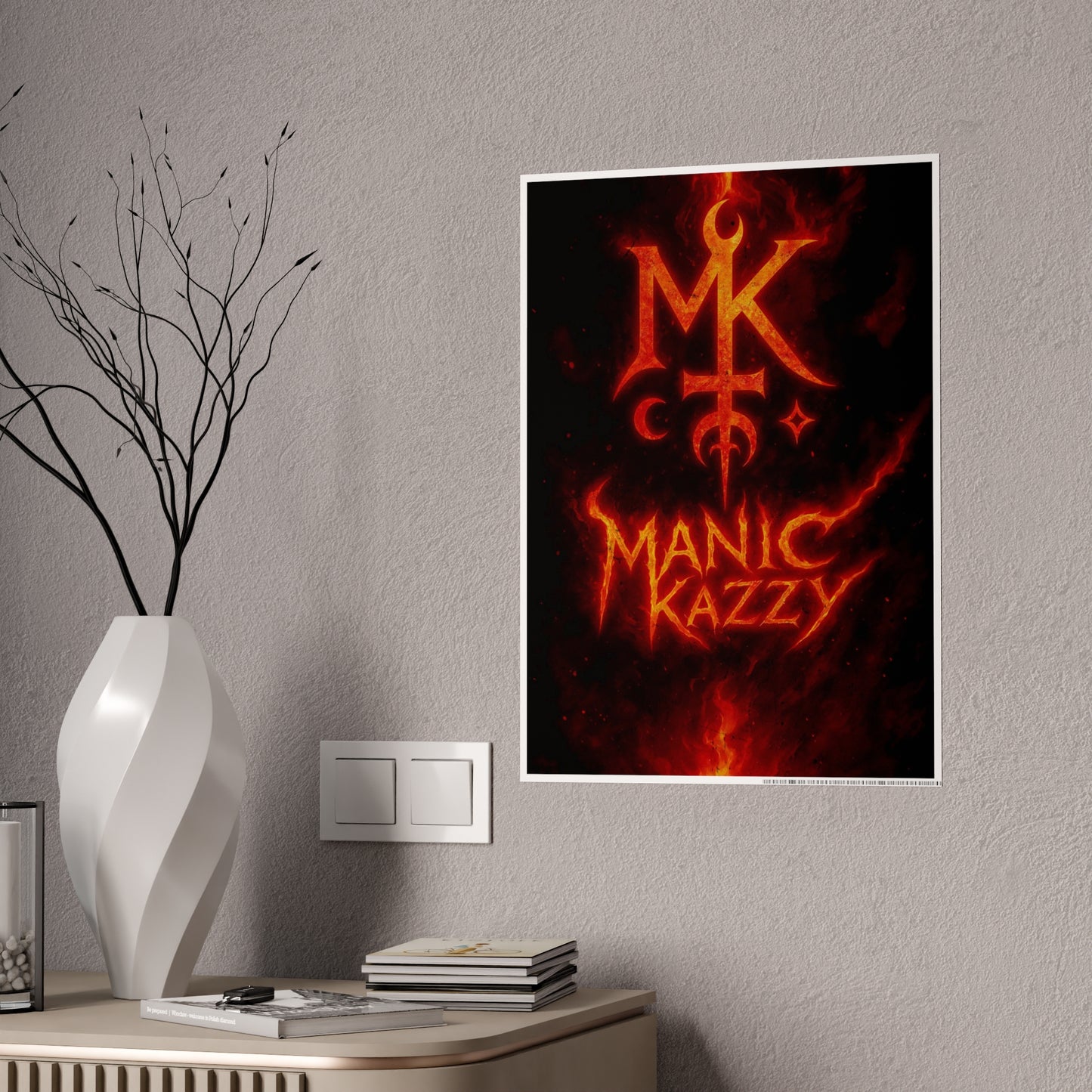 Manic Kazzy Poster - In Flames