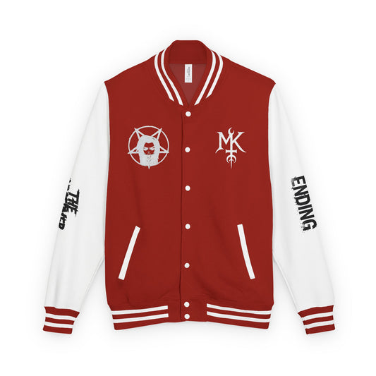 Manic Kazzy Letterman Jacket - Red & White