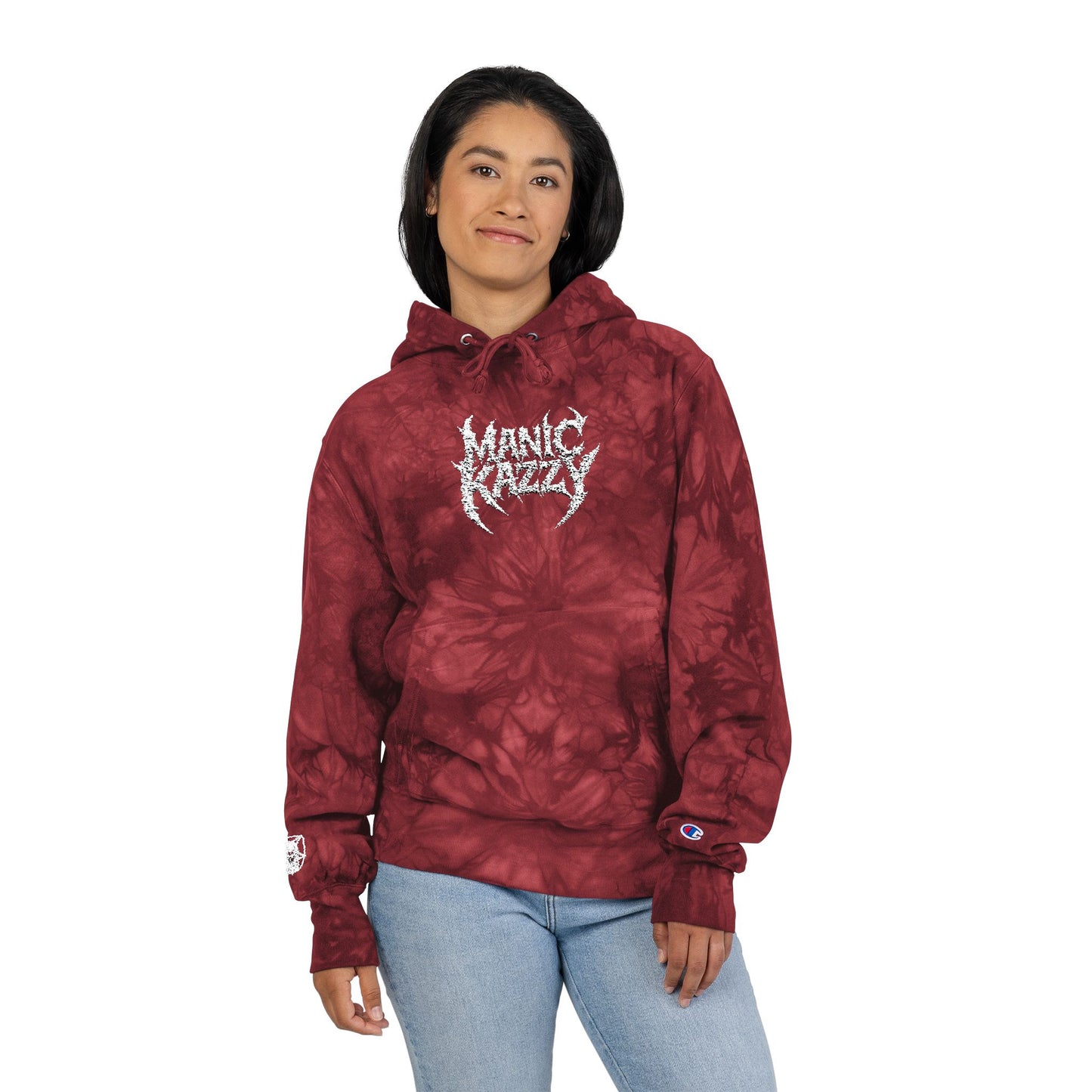 Unisex Tie-Dye Hoodie with Embroidery, Cozy Fashion, Gift for Music Lovers, Trendy Apparel, Perfect for Festivals, Everyday Wear
