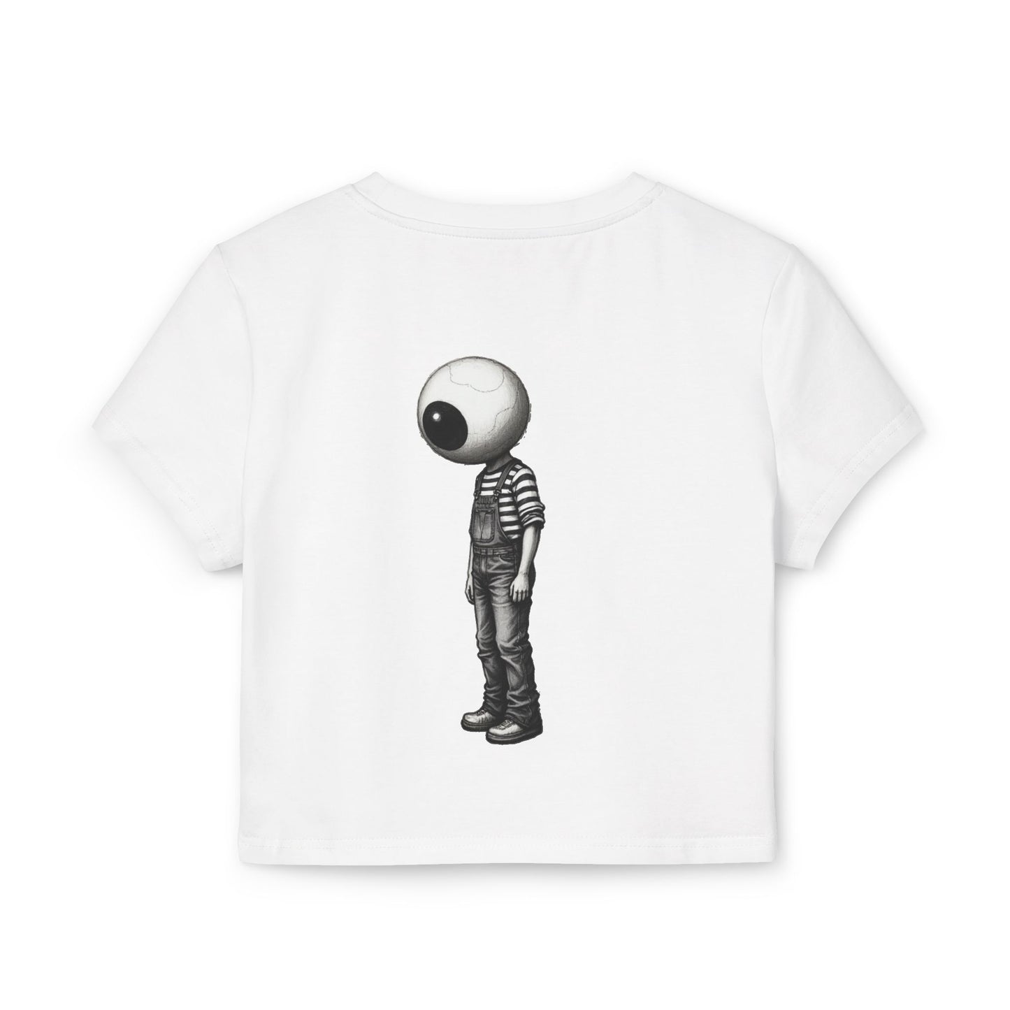 Manic Kazzy “The Observer” crop top baby tee