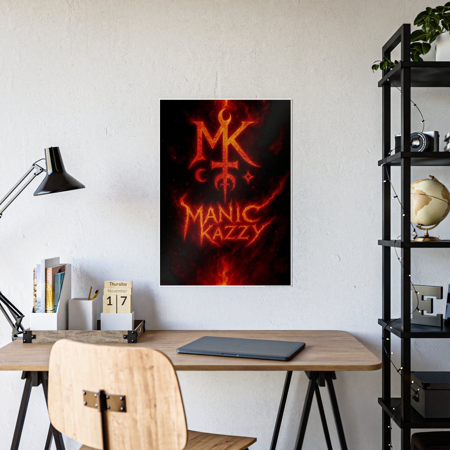 Manic Kazzy Poster - In Flames