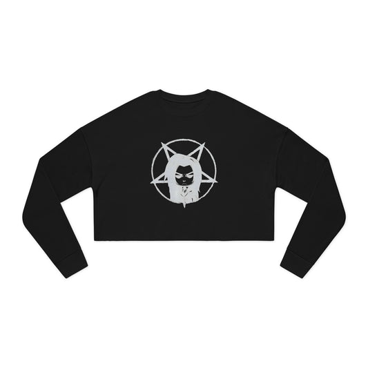 Cropped Sweatshirt With Manic Kazzy Mascot Logo