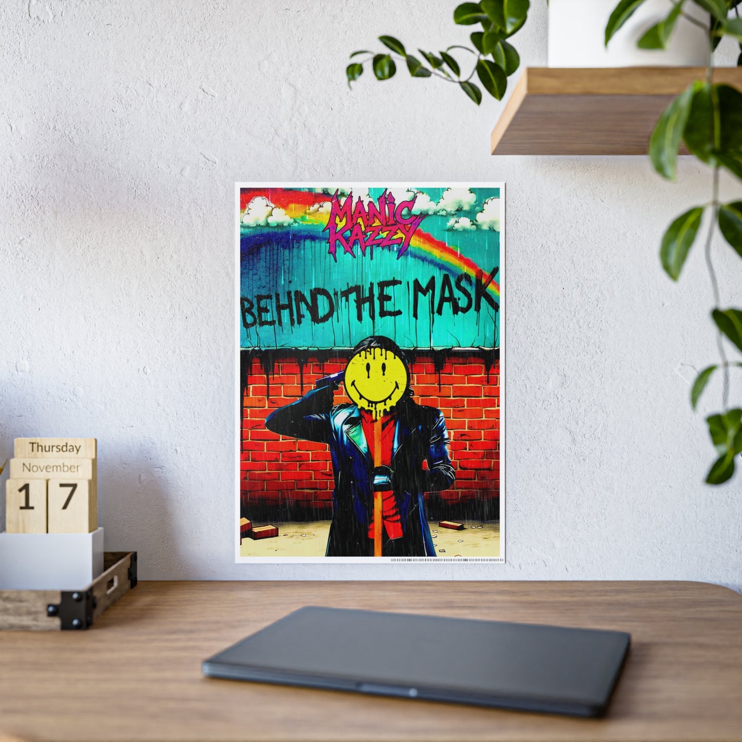 Manic Kazzy “Behind The Mask” Poster