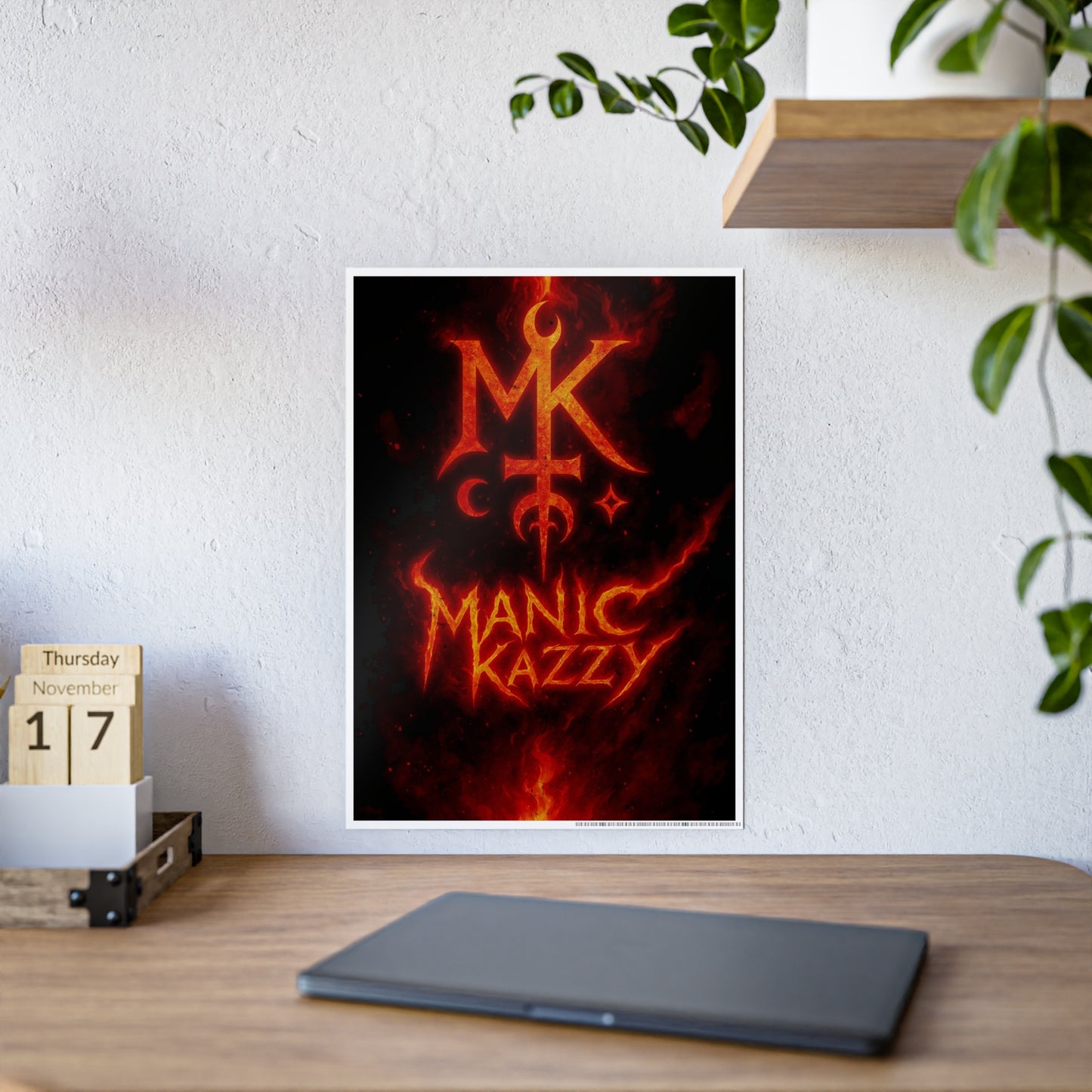Manic Kazzy Poster - In Flames